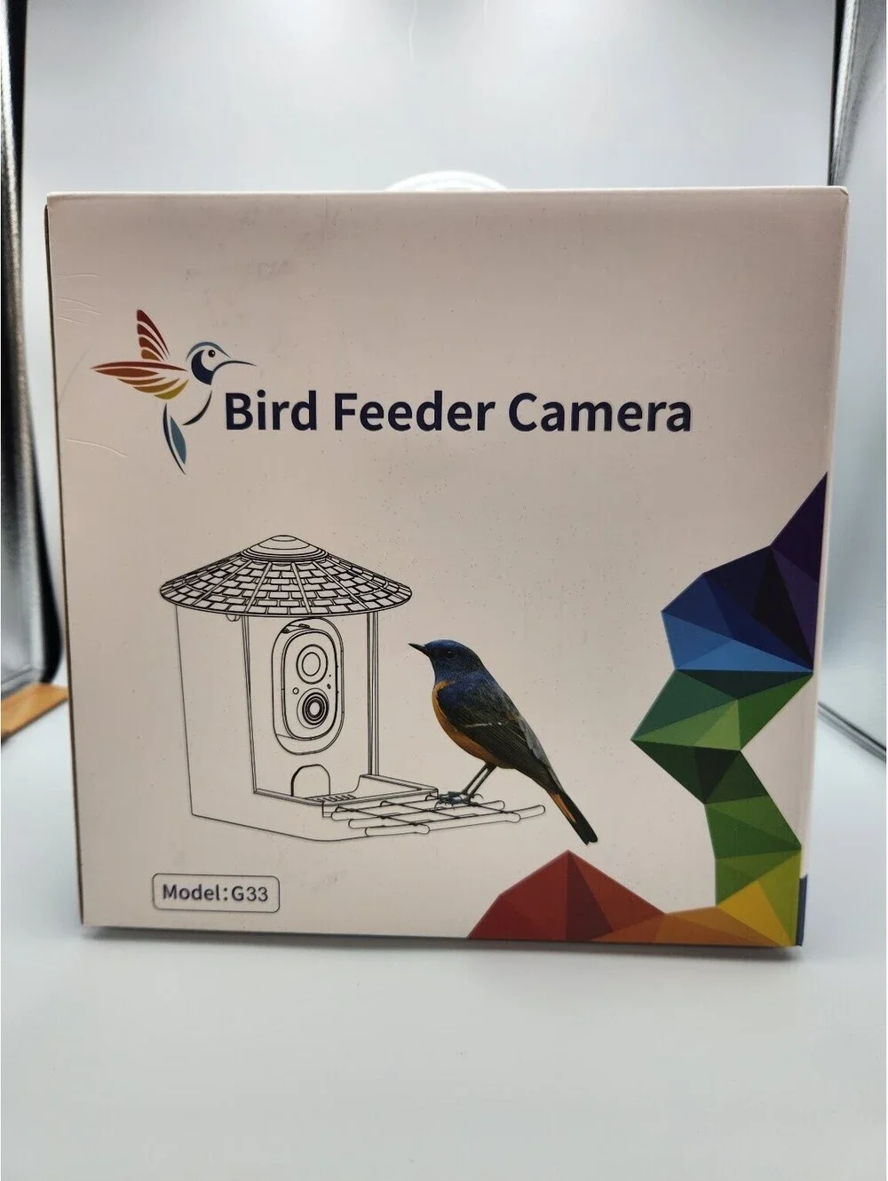 Smart Bird Feeder Camera G33 WiFi Live Video AI Recognition 1.25L Capacity  K1